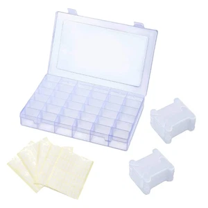 acituna 106 in 1 Floss Bobbin Stickers Thread Tool Storage Box Complete Sewing - Picture 1 of 7