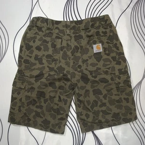 Carhartt Shorts Camo Camouflage Cargo Youth Boy’s 12 CH8247 Adjustable Waist - Picture 1 of 9