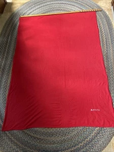 DELTA AIRLINES Red Airplane TRAVEL BLANKET Lot Of 2 (One 44”X61” Other 42”x56”) - Picture 1 of 9
