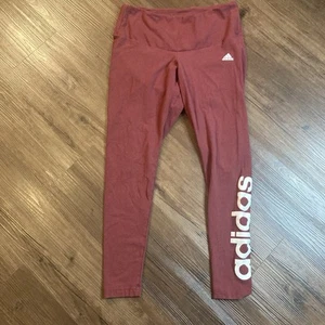 Adidas ESSENTIALS LINEAR TIGHTS Damen 1X Burgundy White - Bild 1 von 9