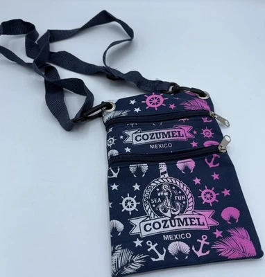 Cozumel Mexico Crossbody Canvas Bag NWOT - Image 1 of 4