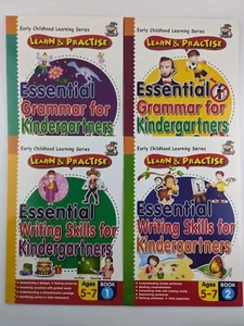4 x Learn & Practice Kids Workbooks Writing Grammar Educational Age 5-7 NEW - Picture 1 of 10