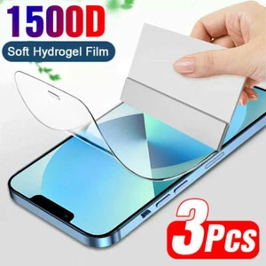 3pc Screen Protector For Huawei P30 Pro P20 nova 5T P40 Full Cover Hydrogel Film - Photo 1 sur 8