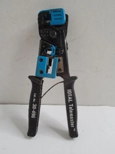 Ideal Telemaster Ethernet Tool Handheld Crimper 30-496 Used - Picture 1 of 9