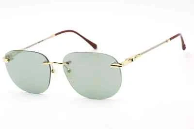 Nuevas gafas de sol Porta Romana PR1009-100W con marco de metal dorado/plateado lentes graduadas verdes Foto 1 de 2