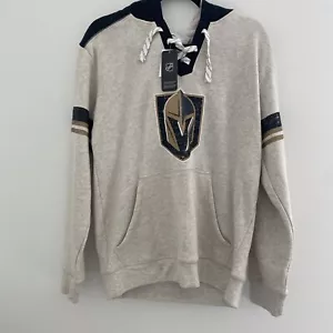 Vegas Golden Knights VGK Pullover Hoodie Off White & Black Langarm Meduim - Bild 1 von 8
