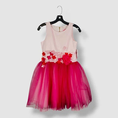 Vestido Falda Tul Dos Tonos Zoe Niñas Rosa Alicia Talla 14 Foto 1 de 2
