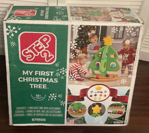 Step2 My First Christmas Tree with Ornament Train Set 18 Month + Kids Brand New