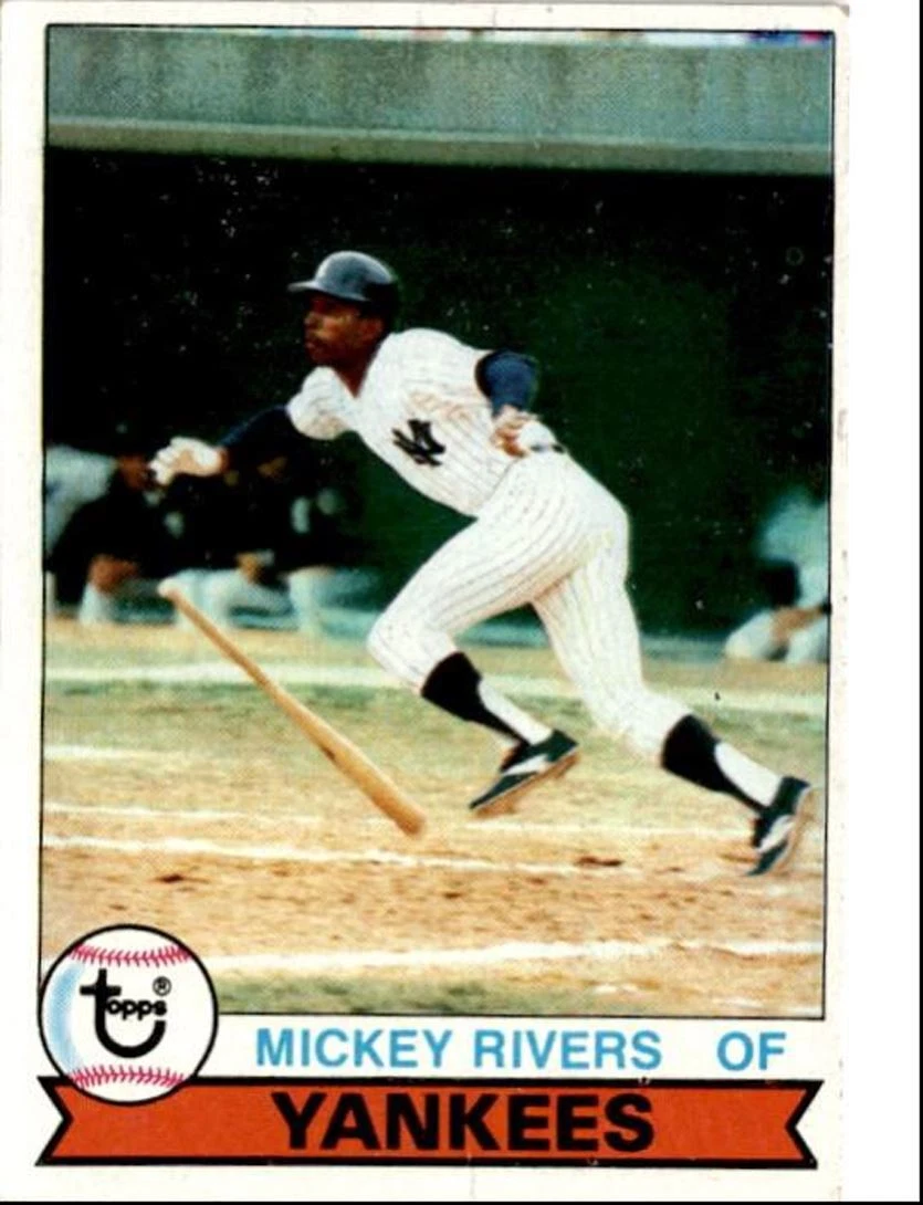 1978 Topps Burger King New York Yankees Mickey Rivers New York Yankees #20