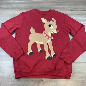 Rudolph The Red-Nosed Reindeer Crew Neck Christmas Sweatshirt Sweater Women's M - Picture 1 of 11