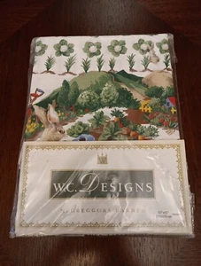 WC "DESIGNS MCGREGGORS GARTENHASE UND BEWÄSSERUNGSDOSE TISCHDECKE 52"" x 52"" - Bild 1 von 6