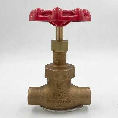 Kitz C150D 3/4” Válvula Globo Bronce Clase 150 con Extremos de Junta de Soldadura WOG 300PSI Foto 1 de 4