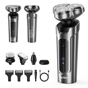 5in1 Men's Electric Shaver Nose Hair Trimmer Rechargeable Grooming Kit IPX7 - Picture 1 of 6