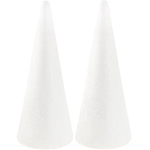Styroporkegel zur Dekoration, 2 Stück, 30cm - Bild 1 von 6