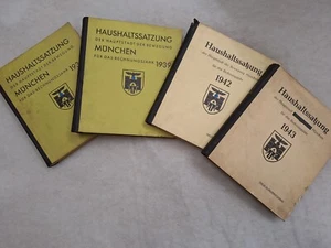 Haushaltssatzung der Hauptstadt München 1938, 1939, 1942 u.1943 - Bild 1 von 8