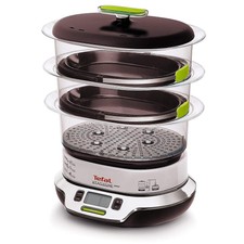Tefal VS4003 Vitacusine Compact - Vaporiera, 1800 W, Ricettario, Display con Tim
