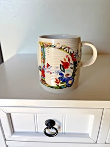 Anthropologie Petal Palette Monogram Mug D by Starla M Halfmann Coffee Tea Cup - Picture 1 of 9