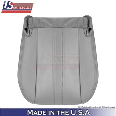 1996-2002 For GMC Savana Van Leatherette Front Driver Bottom Seat Cover Pewter - Imagem 1 de 4