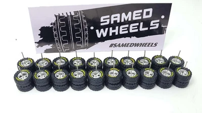 10 set Jaguar Off Road tire XL 16mm size chrome rim yellow lettering #66 - Image 1 of 4