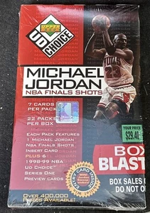 1998-99 Upper Deck UD Choice 22-7 Blaster Box Michael Jordan NBA Finals Shots - Picture 1 of 6
