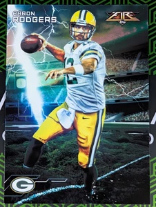 Aaron Rodgers 2015 Topps Fire Football Forces Of Nature Insert FON-AR Packers - Picture 1 of 2
