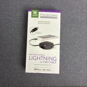 ReTrak 3.2 ft Lightning USB Charging Cable - Black MFI Certified - Zdjęcie 1 z 2
