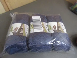 Lotto di 3 Lion Brand Schitt’s Creek Bob's Garage filato blu medio acrilico - Foto 1 di 7