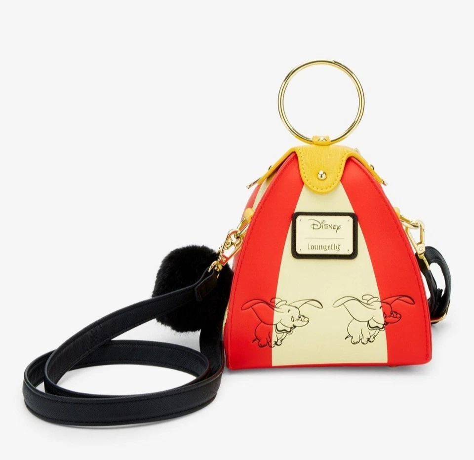 ¡NUEVO! ¡Bolso Bandolera Loungefly Disney Clásico Dumbo Circo Tienda Figura! Foto 1 de 4
