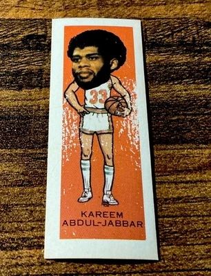 1974 Nabisco Sugar Daddy Series 1, #25, KAREEM ABDUL JABBAR, Milwaukee Bucks, Ex - Image 1 of 2
