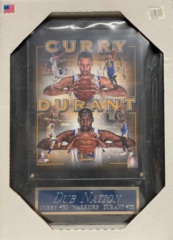 *SALE* STEPHEN CURRY*KEVIN DURANT WARRIORS FRAMED 8X10 PHOTO-12X15 WALL PLAQUE Cover