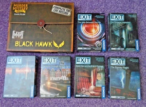 Escape Game Bundle - 6x Exit Games & Black Hawk Mystery - Two Still Sealed - Picture 1 of 8