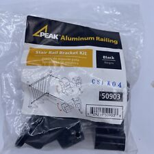 Peak Stair Rail Bracket Aluminum Kit Black 50903