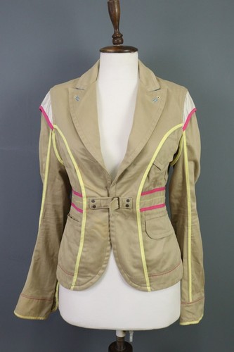 DSQUARED2 Blazer Jacker Dsquared marrone un vitello colorblock taglia 44