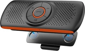 Portable Car Bluetooth Speakerphone Handsfree Kit with TF Card & Voice Assistant - Picture 1 of 8