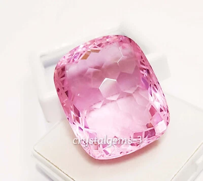 110 Ct Color Change Alexandrite Football Carving Shipping Cushion Loose Gemstone - Image 1 of 4