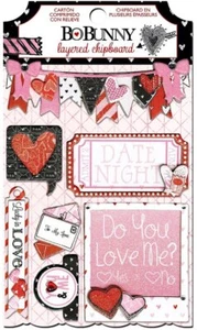 BoBunny, Head Over Heels, Spanplattenverzierungen, Lagenlook, Liebe, Valentinstag  - Bild 1 von 1