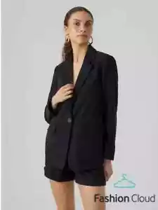 Vero Moda Blazer Suelto Carmen En Negro - Imagen 1 de 2