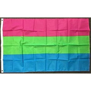 3x5 Polysexual Human Rights Polyester Flag LGBT Pride Outdoor Banner Pennant New - Picture 1 of 5