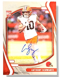 2021 Absolute Foil Autograph 128 Anthony Schwartz Rookie RC Browns - Picture 1 of 1