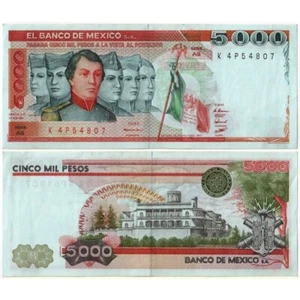 1981 * Banconota Messico 5000 Pesos "Heroic Cadets" (p77a) qFDS - Imagen 1 de 1