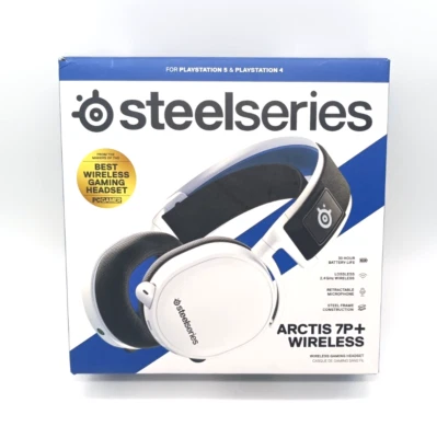 SteelSeries Arctis 7P+ Wireless Gaming Headset für PC, MAC, PS4 & 5 – Weiß - Bild 1 von 4