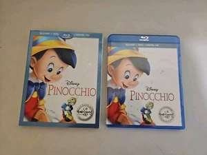DISNEY'S PINOCCHIO Full Screen Blu-ray + DVD No Digital With Slipcover * Sealed - Picture 1 of 3