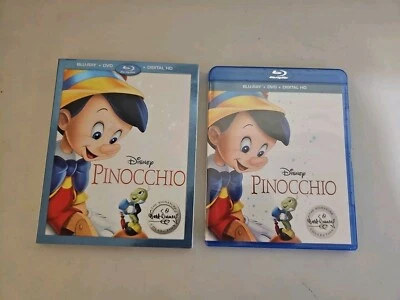DISNEY'S PINOCCHIO Full Screen Blu-ray + DVD No Digital With Slipcover  * Sealed - Image 1 of 3