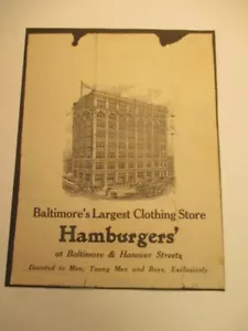 Old clothier's bill heads & ad, Baltimore, Md 1916; 3 items - Picture 1 of 4