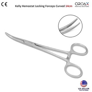 Pinzas hemostáticas dentales curvas con bloqueo Kelly para mascotas - Foto 1 di 3