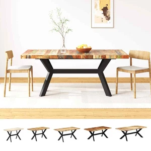Mesa de Comedor Mueble Decoración para Cocina Salón Hogar Madera Maciza vidaXL - Imagen 1 de 94