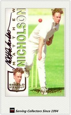 1998/99 Select Cricket Retail Shield Standout Signature Card SS9: Matt Nicholson