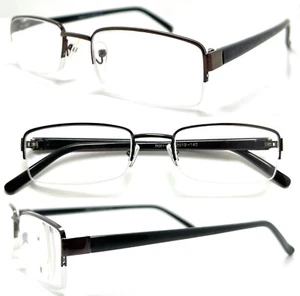 L410 halbrandlose +4,00/+4,0 Lesebrille mit Metallgestell/ für kleines Gesicht - Bild 1 von 1