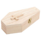 Coffin Decor Necklace Organizer Pet Ashes Wooden Box (cross Log) Halloween