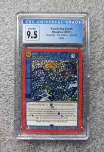 Flood The Earth Metazoo NightFall 1st Edition Full Holo CGC 9.5 Unlucky 13 - Picture 1 of 2
